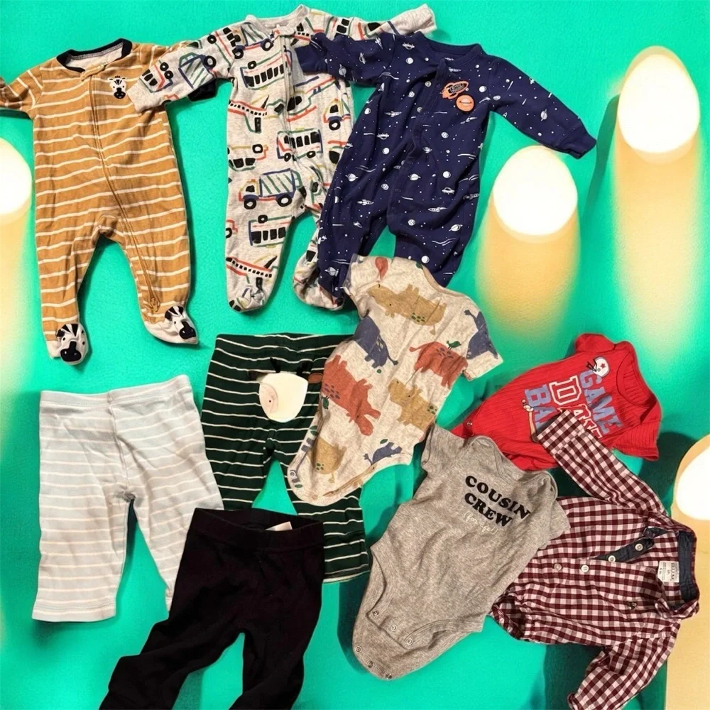 10pc bundle lot baby boy size 6m no stains or wear